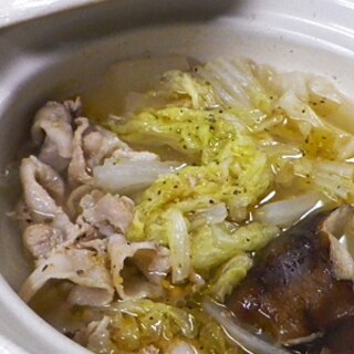 豚バラ白菜椎茸鍋